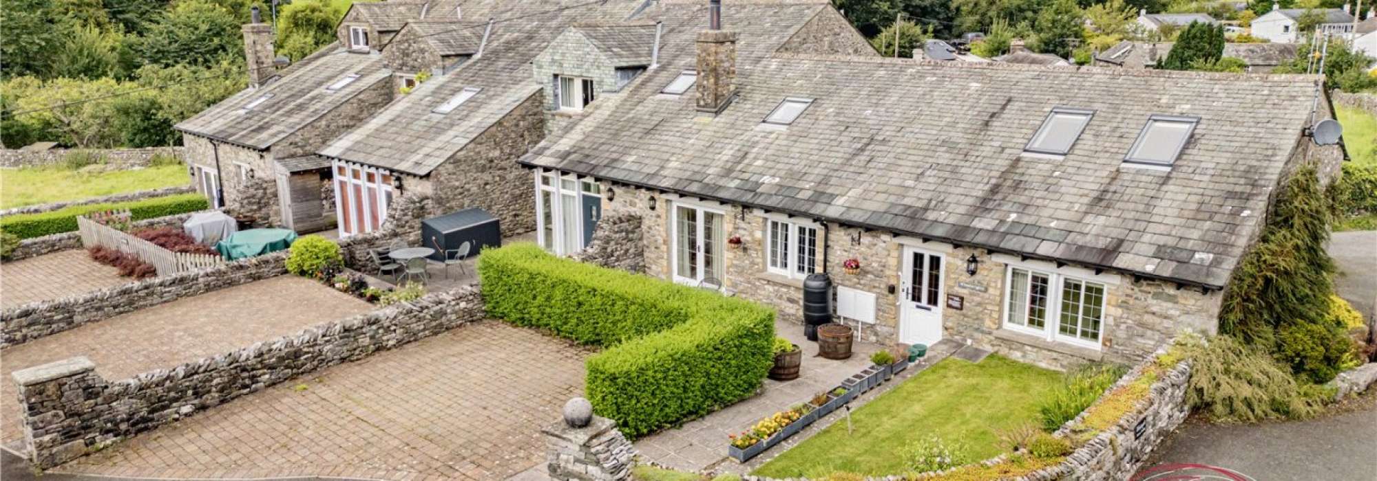 Brown and grey cottage