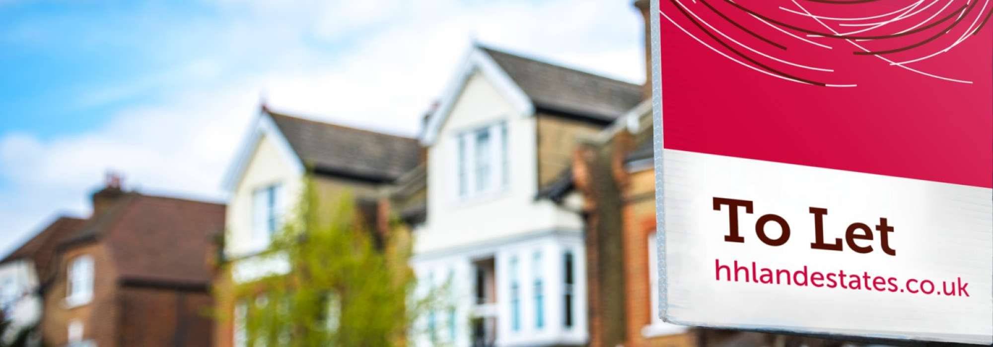 To let board outside of a property