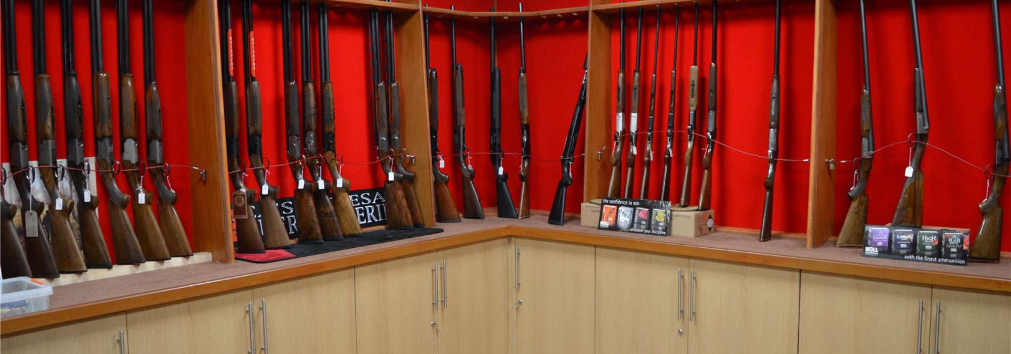 Guns in cabinets