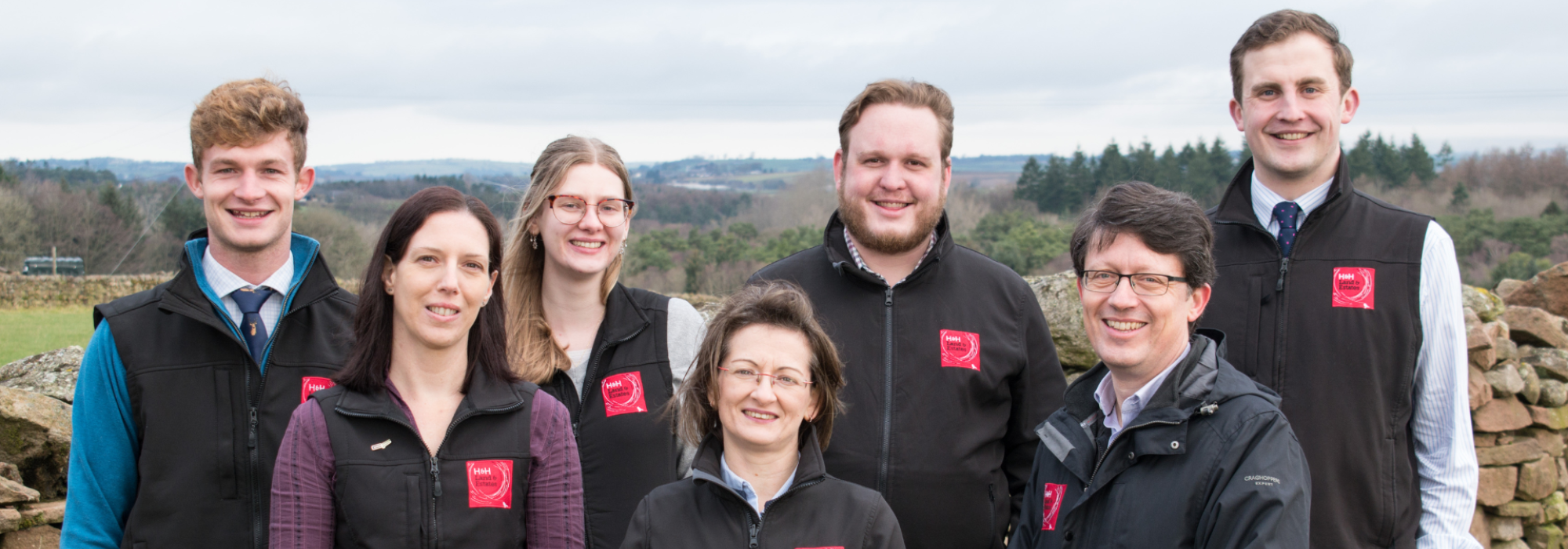 H&H Land & Estates Environment & Forestry team consisting of Chris Gill, Sarah Radcliffe, Sarah Collier, Tracey Jackson, Will Livesey, David Morley & Nick Mullins